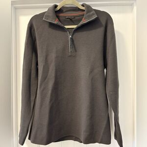 Banana Republic Men's Dark Gray Zip-Up Sweater Size Large